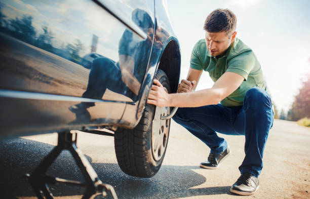 Preparing to Change the Tire